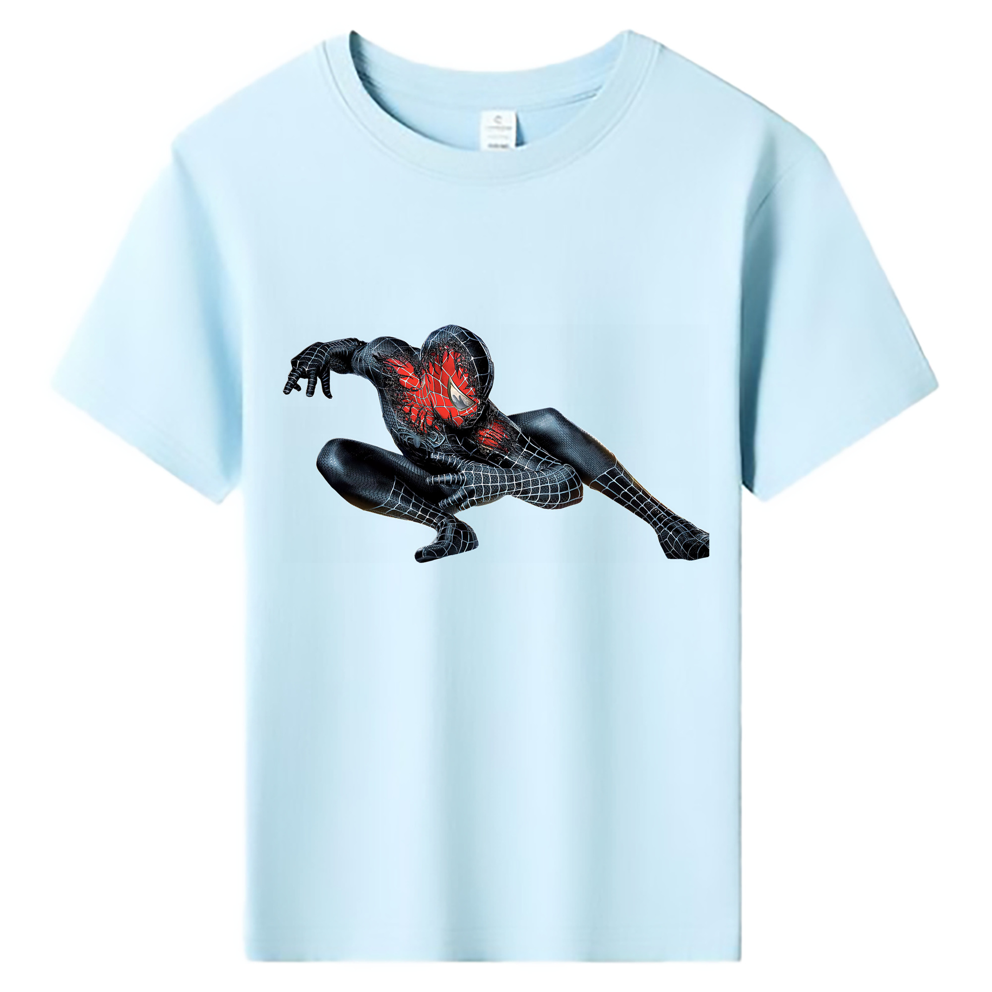 （画像用） Spider Man スパイダーマン 綿100％キッズTシャツ（フロントプリント）